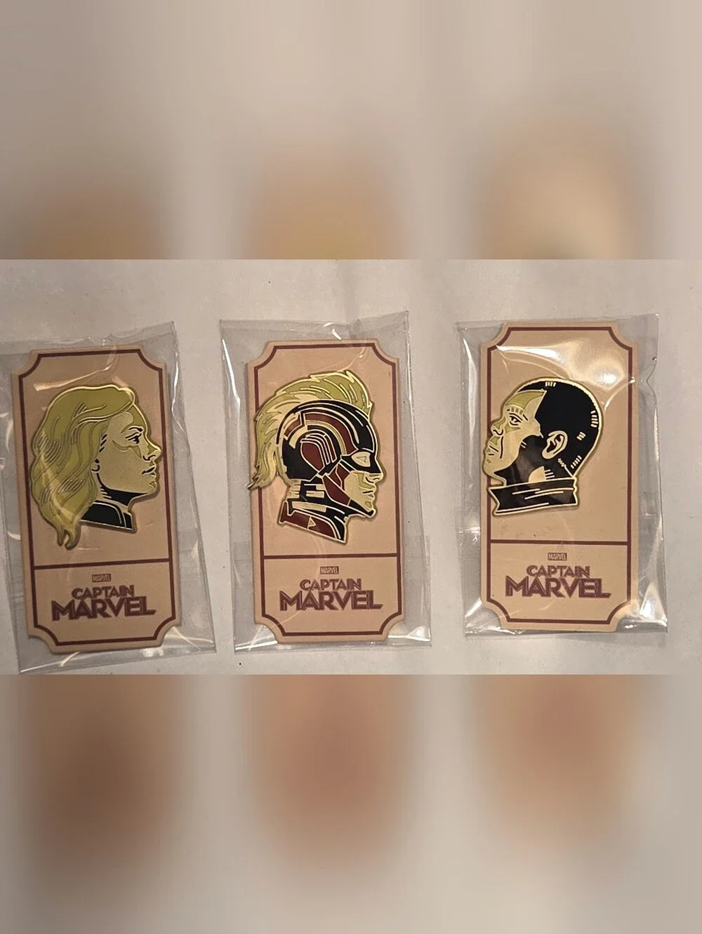 Mondo Marvel - Captain Marvel Enamel Pins - Matt Taylor